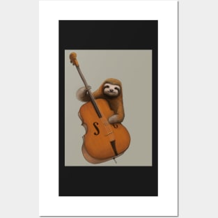 Double Bass Sloth Posters and Art